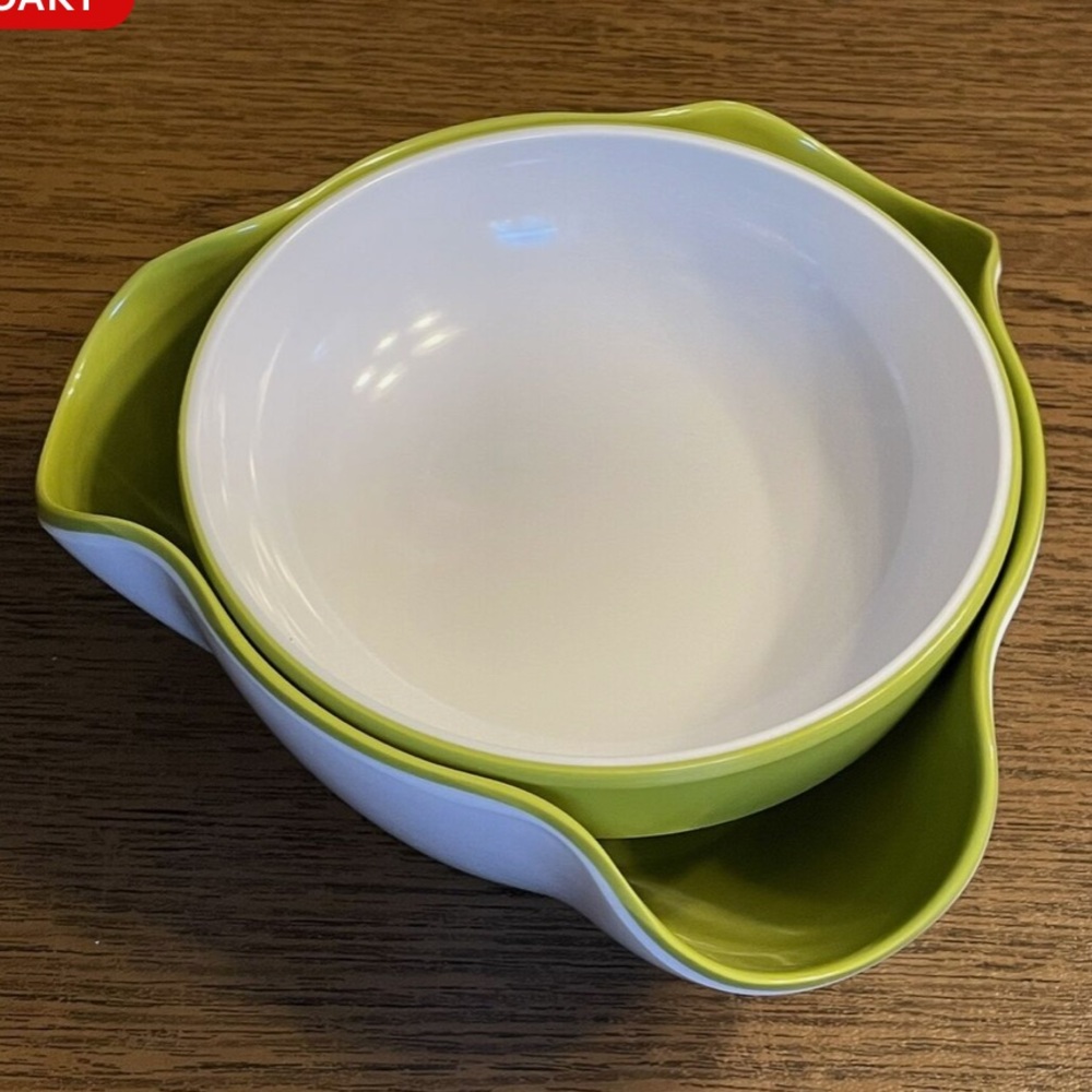 Joseph Joseph Double Dish Pistachio Bowl Snack Serving Home Bowls - Picture 4 of 11